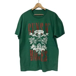 New - Guns N Roses Green Graphic Band T-Shirt